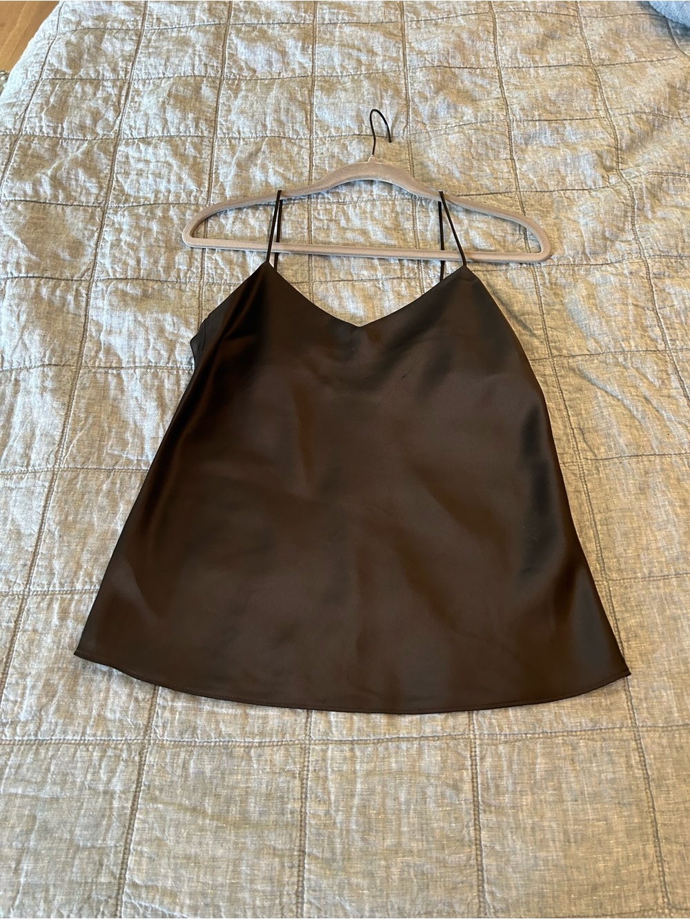 Club Monaco Black Satin Camisole